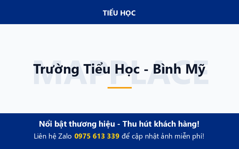Trường Tiểu Học - Bình Mỹ