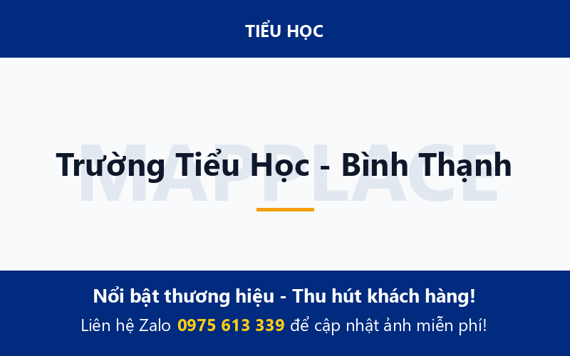 Trường Tiểu Học - Bình Thạnh