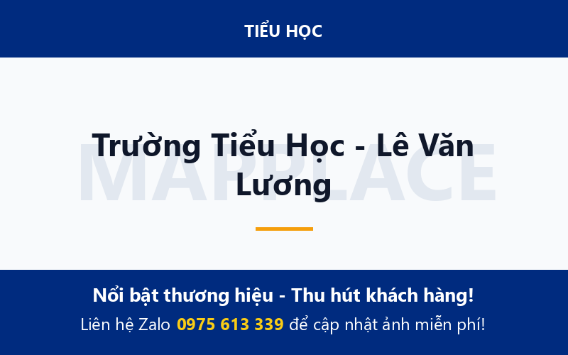 Trường Tiểu Học - Lê Văn Lương