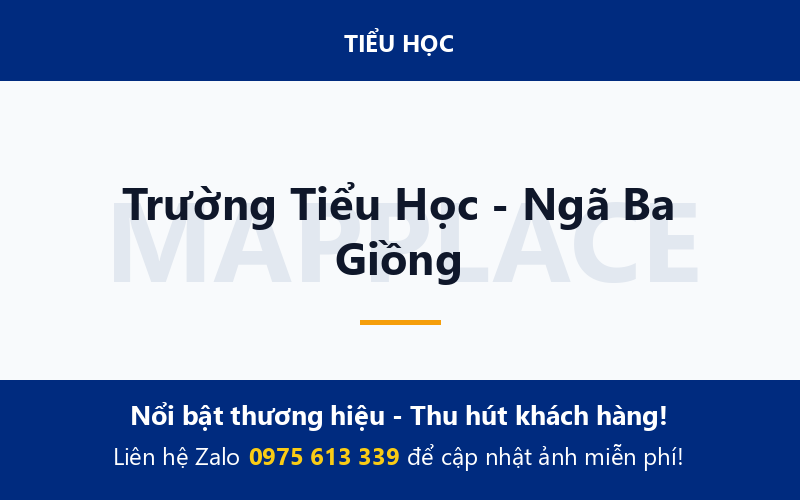 Trường Tiểu Học - Ngã Ba Giồng