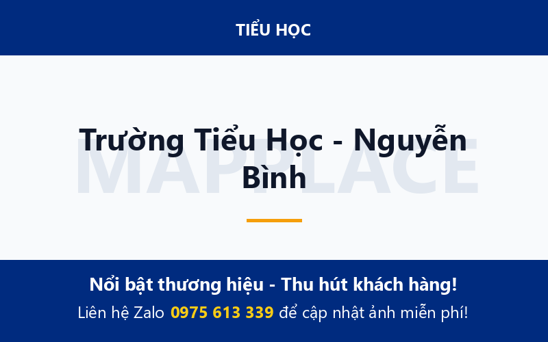 Trường Tiểu Học - Nguyễn Bình