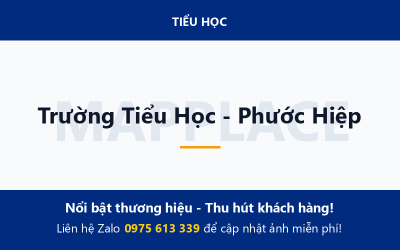 Trường Tiểu Học - Phước Hiệp