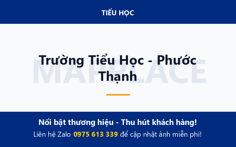 Trường Tiểu Học - Phước Thạnh