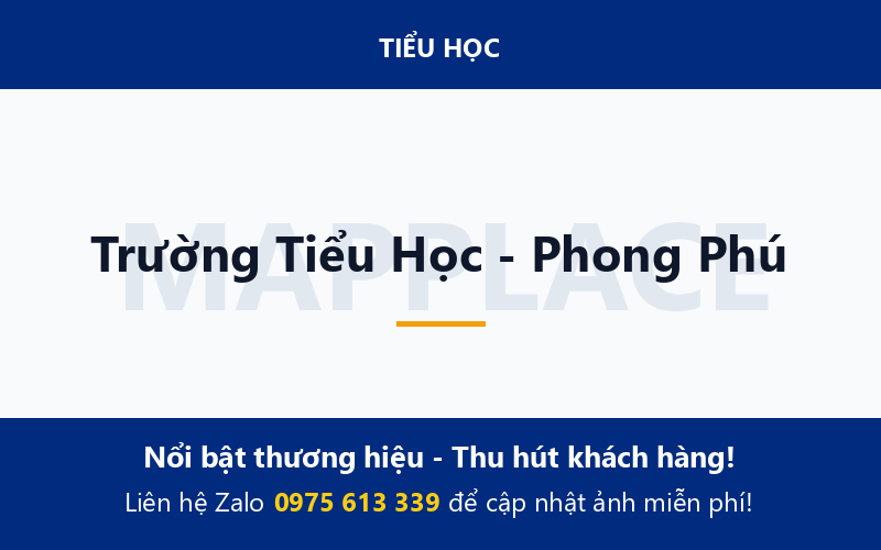 Trường Tiểu Học - Phong Phú