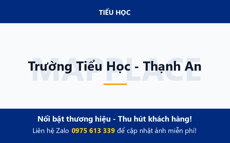 Trường Tiểu Học - Thạnh An