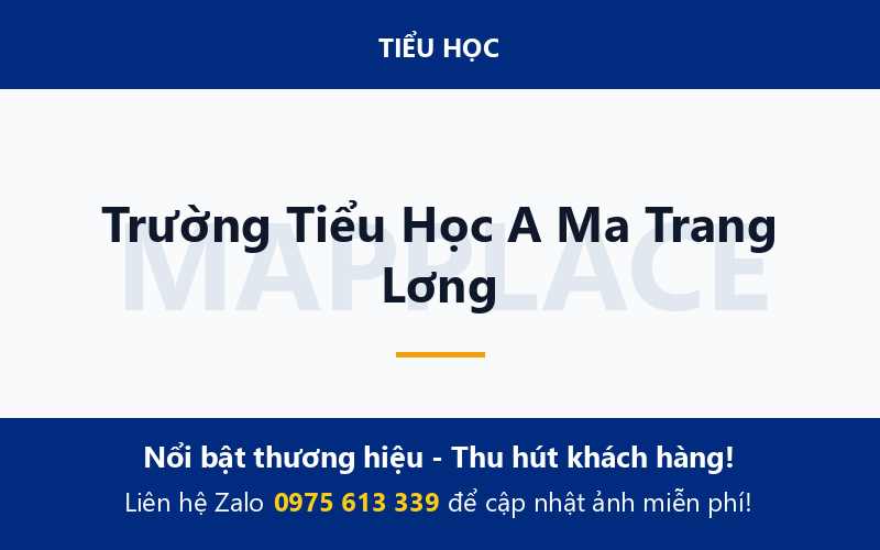 Trường Tiểu Học A Ma Trang Lơng