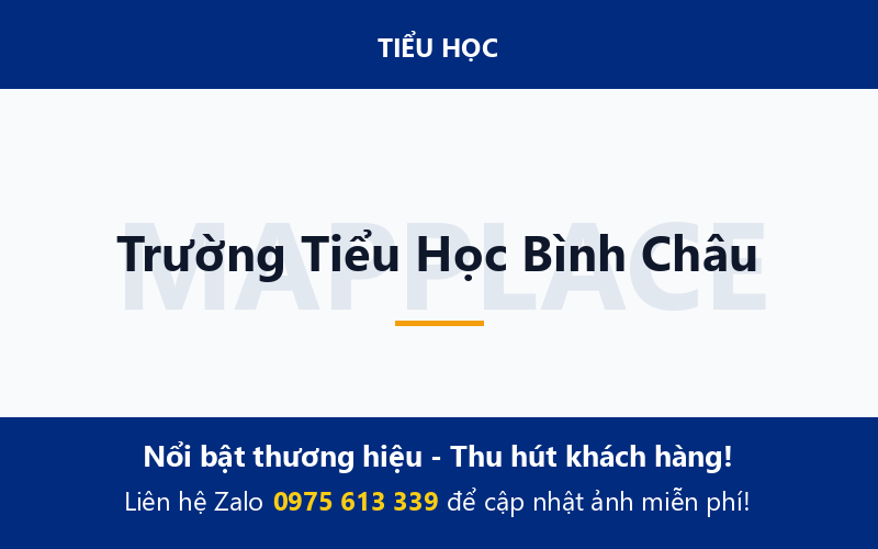 Trường Tiểu Học Bình Châu