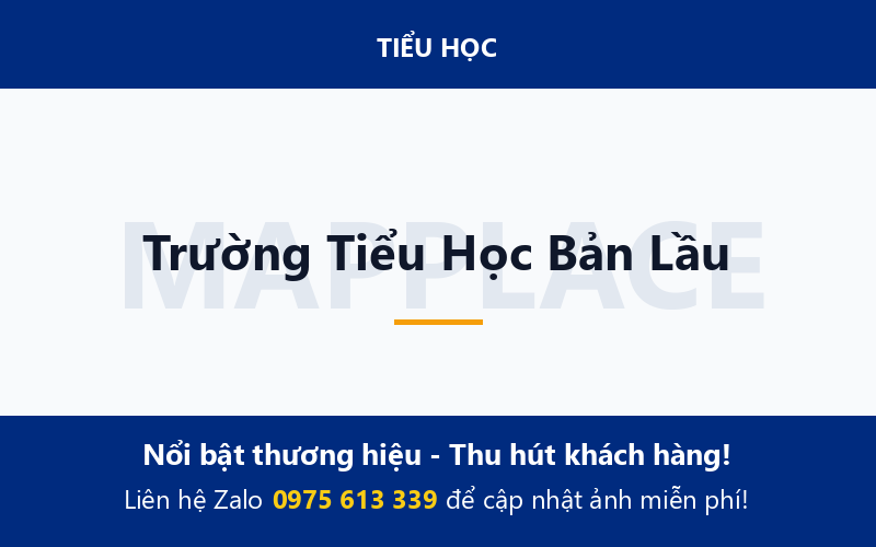 Trường Tiểu Học Bản Lầu