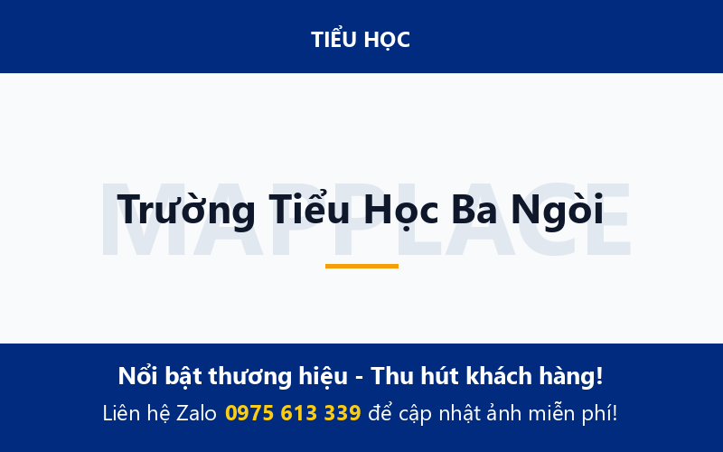 Trường Tiểu Học Ba Ngòi