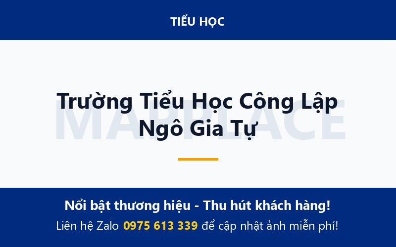 Trường Tiểu Học Công Lập Ngô Gia Tự