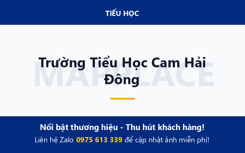 Trường Tiểu Học Cam Hải Đông