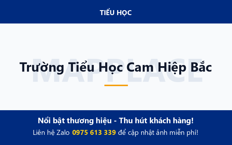 Trường Tiểu Học Cam Hiệp Bắc