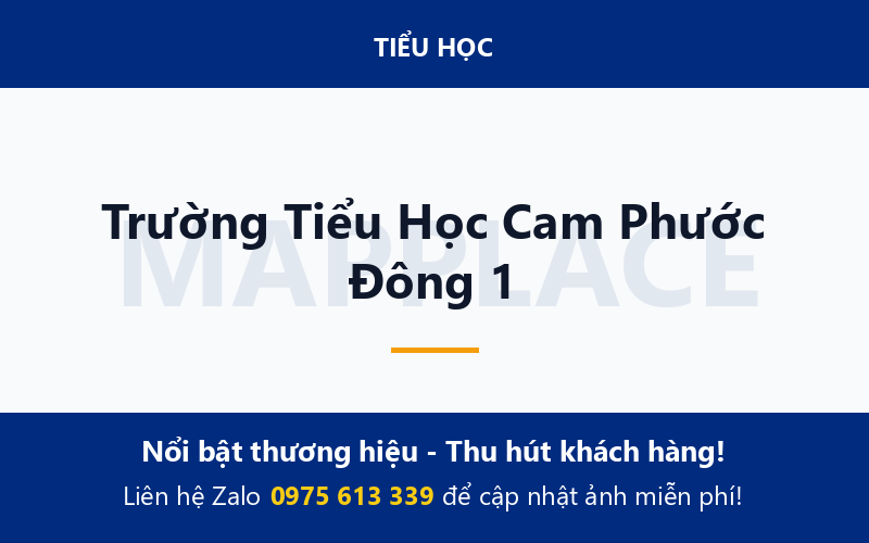 Trường Tiểu Học Cam Phước Đông 1
