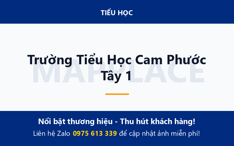 Trường Tiểu Học Cam Phước Tây 1