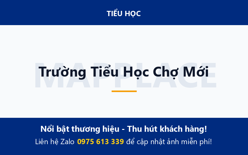 Trường Tiểu Học Chợ Mới