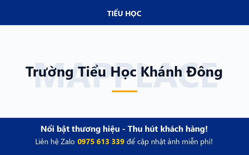 Trường Tiểu Học Khánh Đông