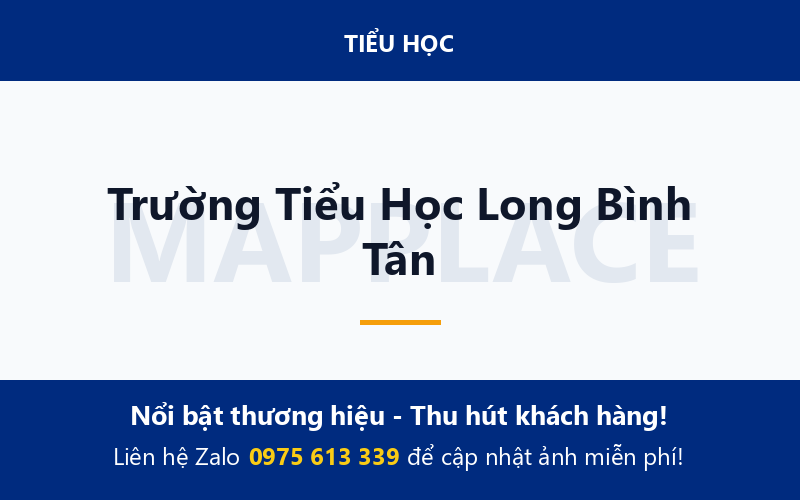 Trường Tiểu Học Long Bình Tân