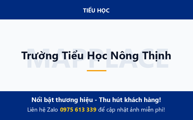Trường Tiểu Học Nông Thịnh