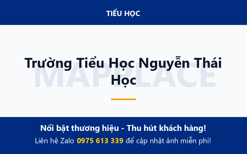 Trường Tiểu Học Nguyễn Thái Học