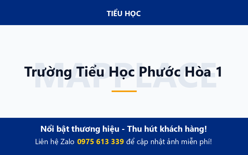 Trường Tiểu Học Phước Hòa 1