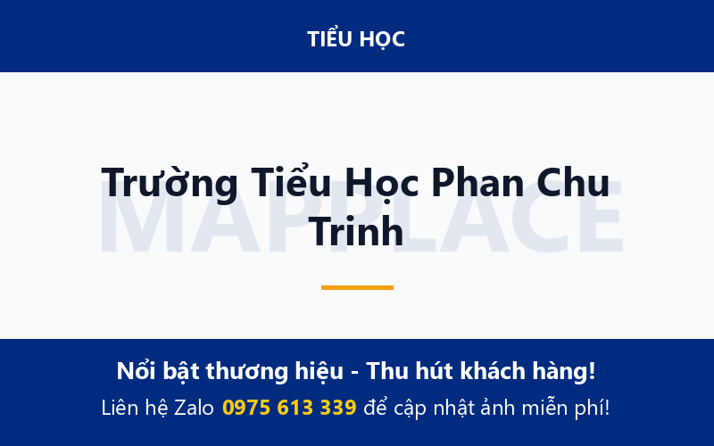 Trường Tiểu Học Phan Chu Trinh
