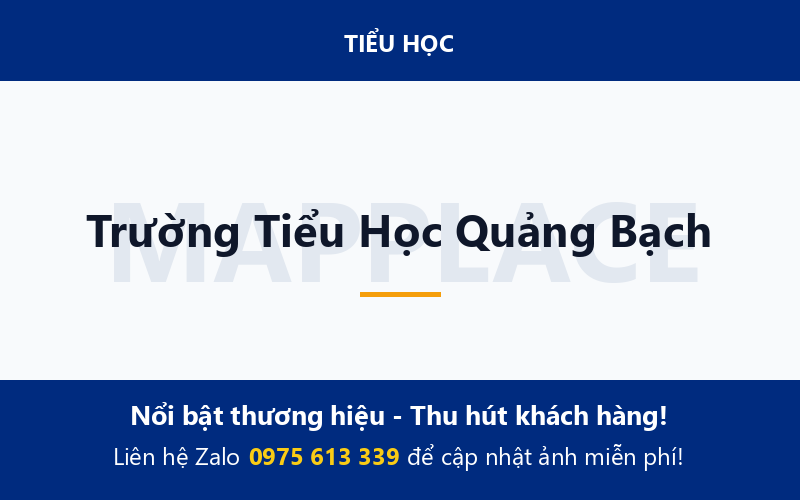 Trường Tiểu Học Quảng Bạch
