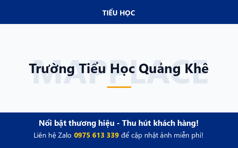 Trường Tiểu Học Quảng Khê
