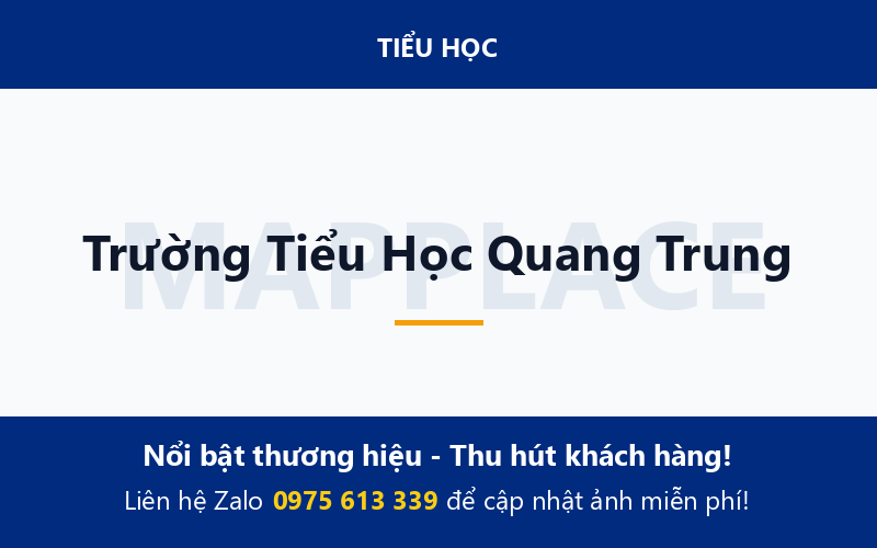 Trường Tiểu Học Quang Trung