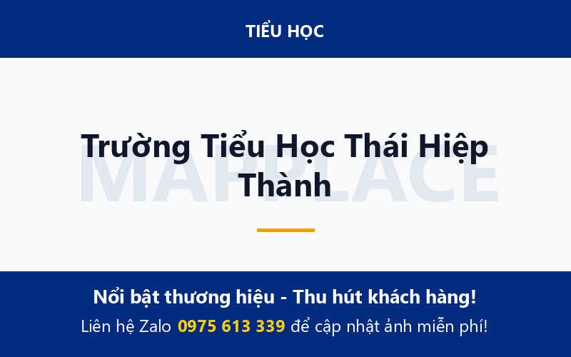 Trường Tiểu Học Thái Hiệp Thành