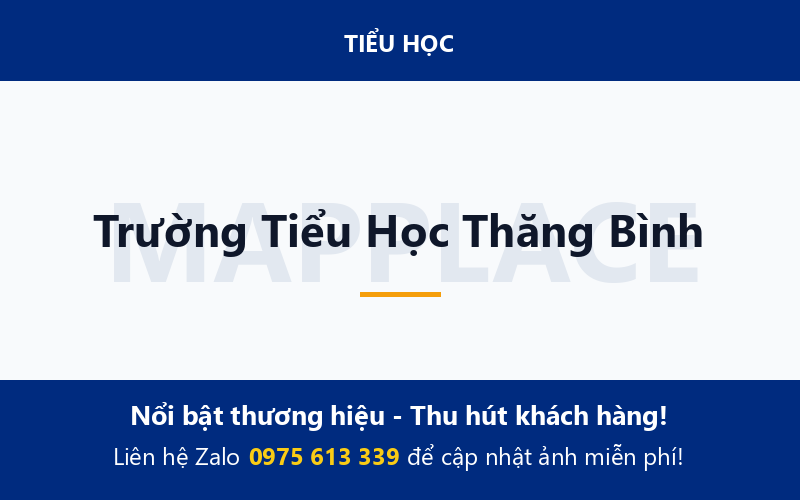 Trường Tiểu Học Thăng Bình