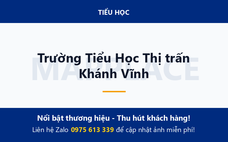 Trường Tiểu Học Thị trấn Khánh Vĩnh
