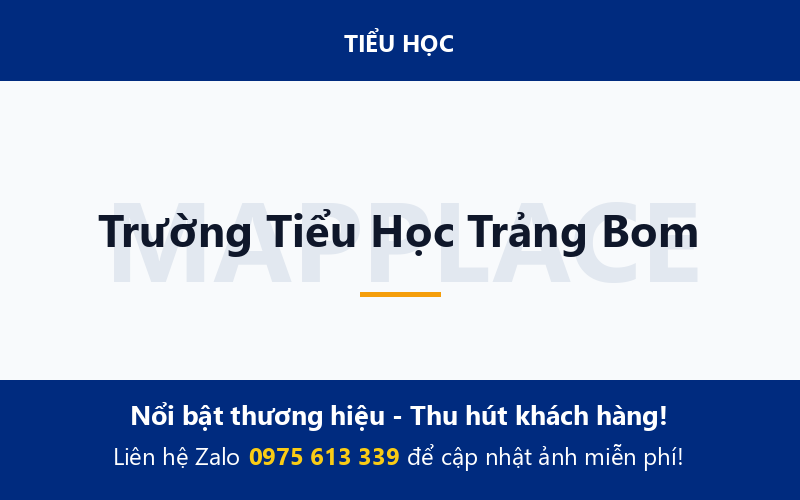 Trường Tiểu Học Trảng Bom