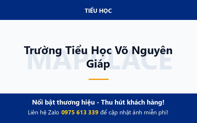 Trường Tiểu Học Võ Nguyên Giáp