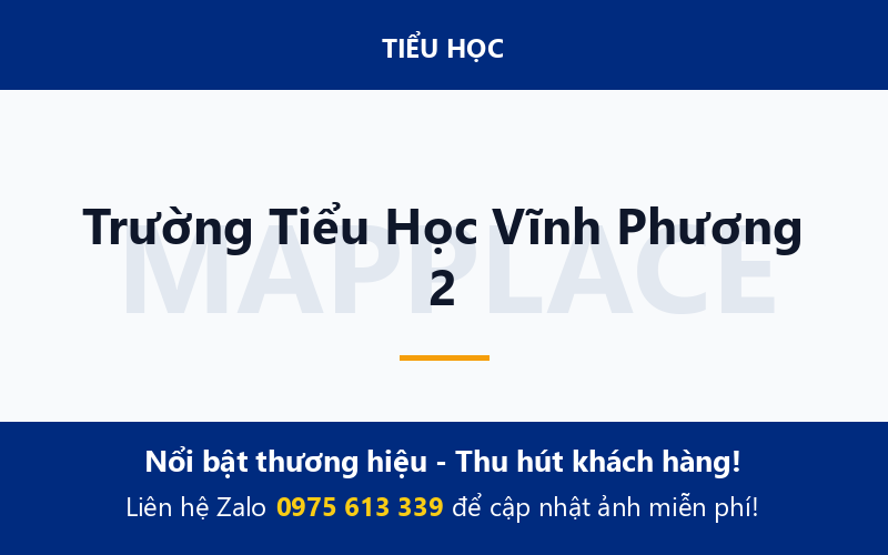 Trường Tiểu Học Vĩnh Phương 2