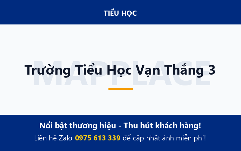 Trường Tiểu Học Vạn Thắng 3