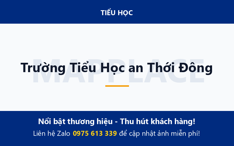 Trường Tiểu Học an Thới Đông
