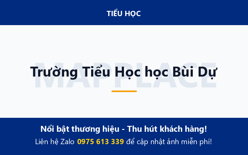 Trường Tiểu Học học Bùi Dự
