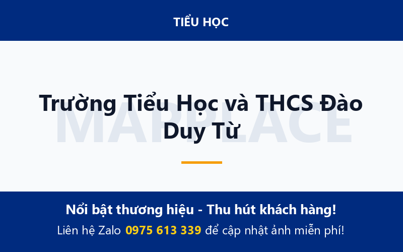 Trường Tiểu Học và THCS Đào Duy Từ
