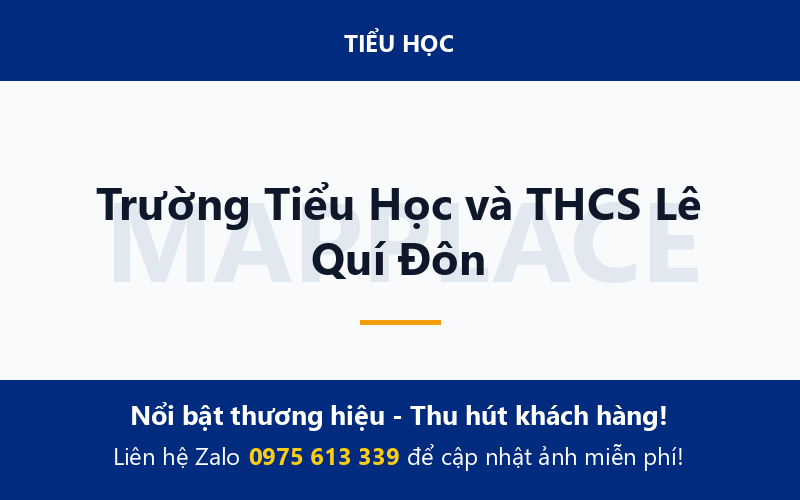 Trường Tiểu Học và THCS Lê Quí Đôn