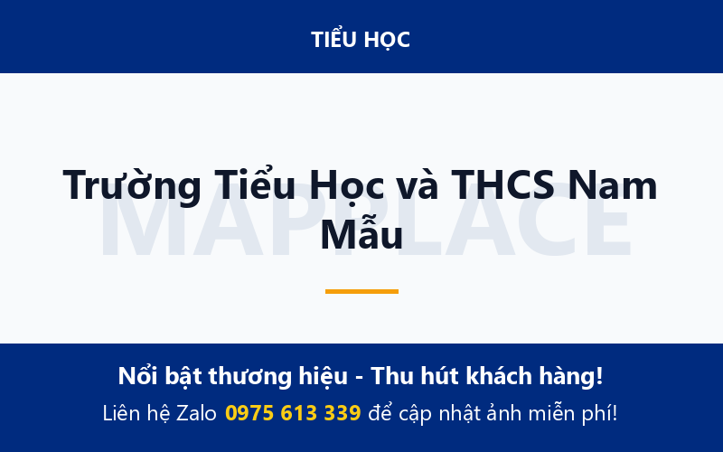 Trường Tiểu Học và THCS Nam Mẫu