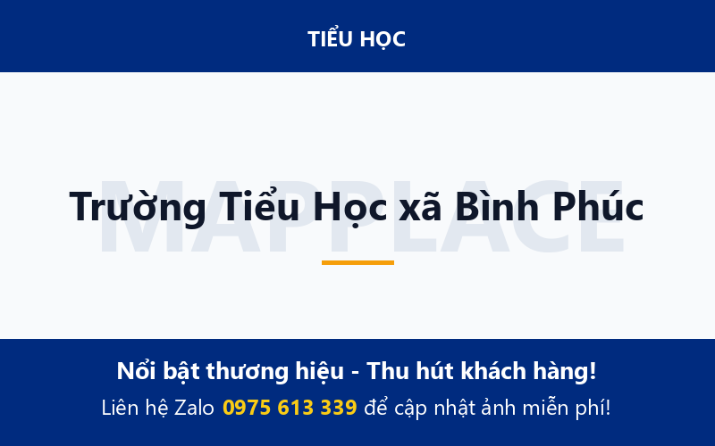 Trường Tiểu Học xã Bình Phúc