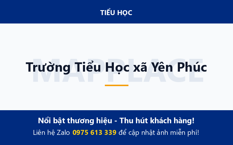Trường Tiểu Học xã Yên Phúc