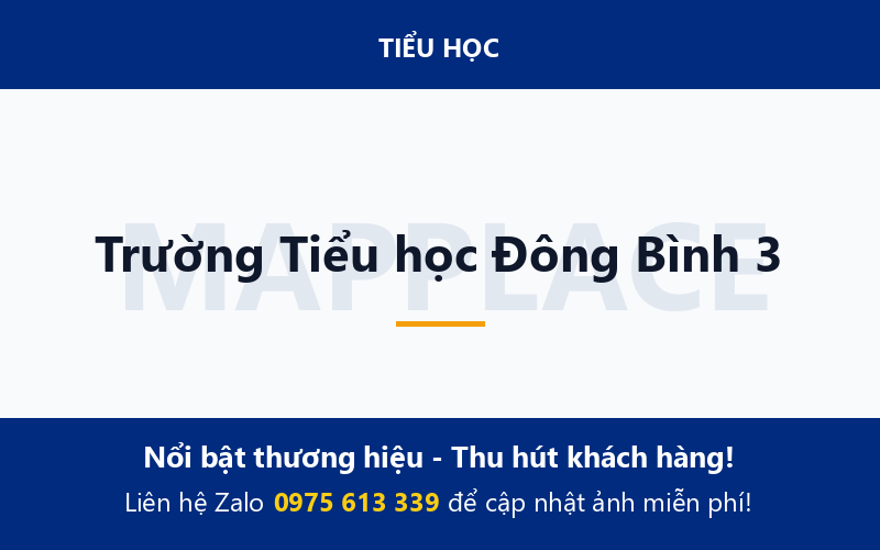 Trường Tiểu học Đông Bình 3