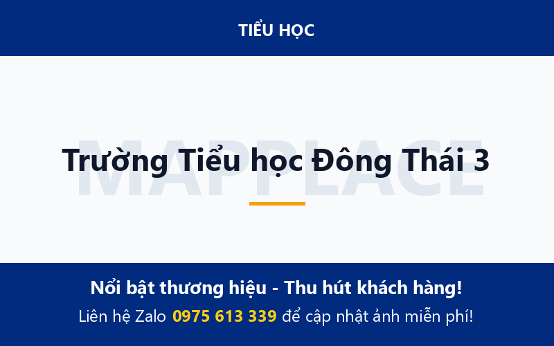 Trường Tiểu học Đông Thái 3