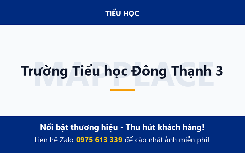 Trường Tiểu học Đông Thạnh 3