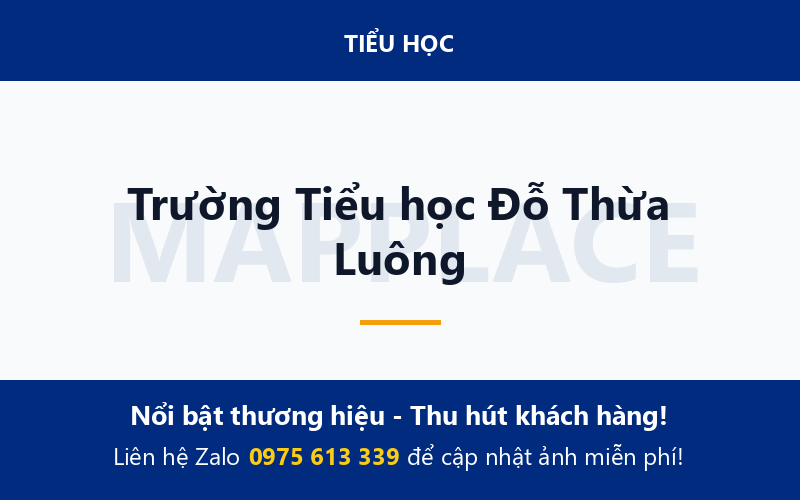 Trường Tiểu học Đỗ Thừa Luông