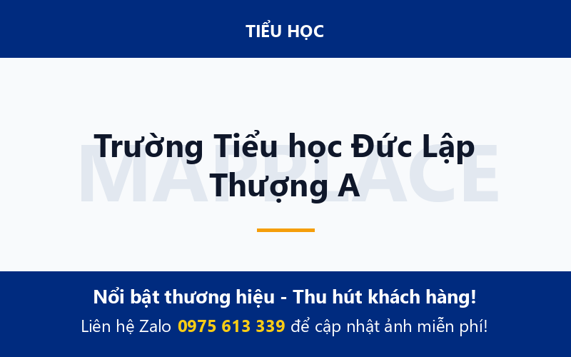 Trường Tiểu học Đức Lập Thượng A