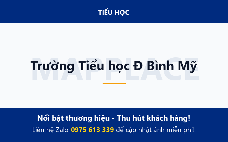 Trường Tiểu học Đ Bình Mỹ