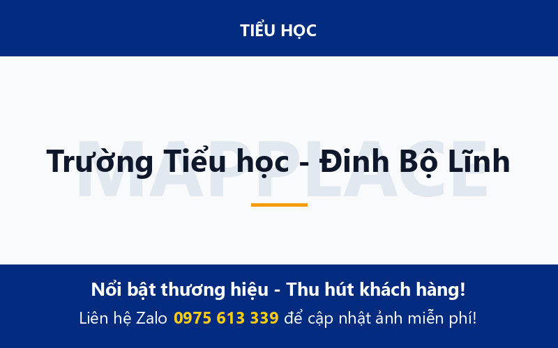 Trường Tiểu học - Đinh Bộ Lĩnh
