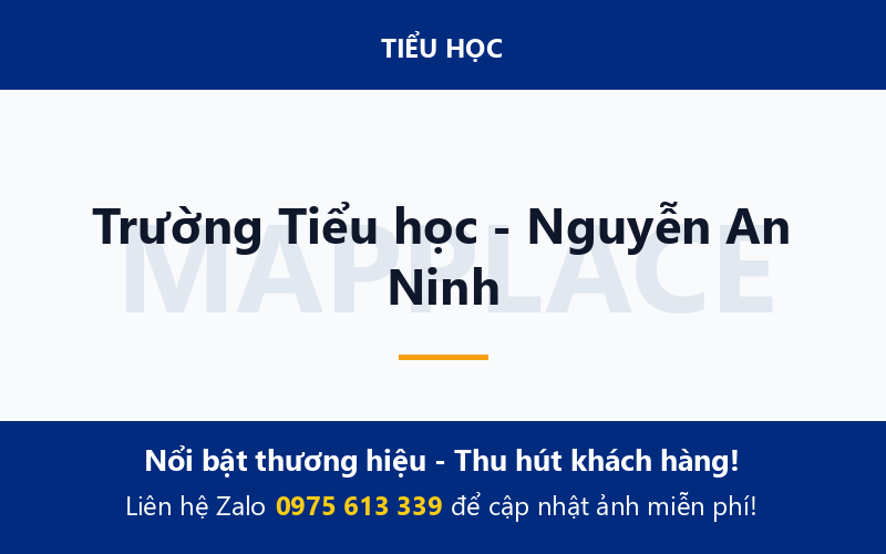 Trường Tiểu học - Nguyễn An Ninh
